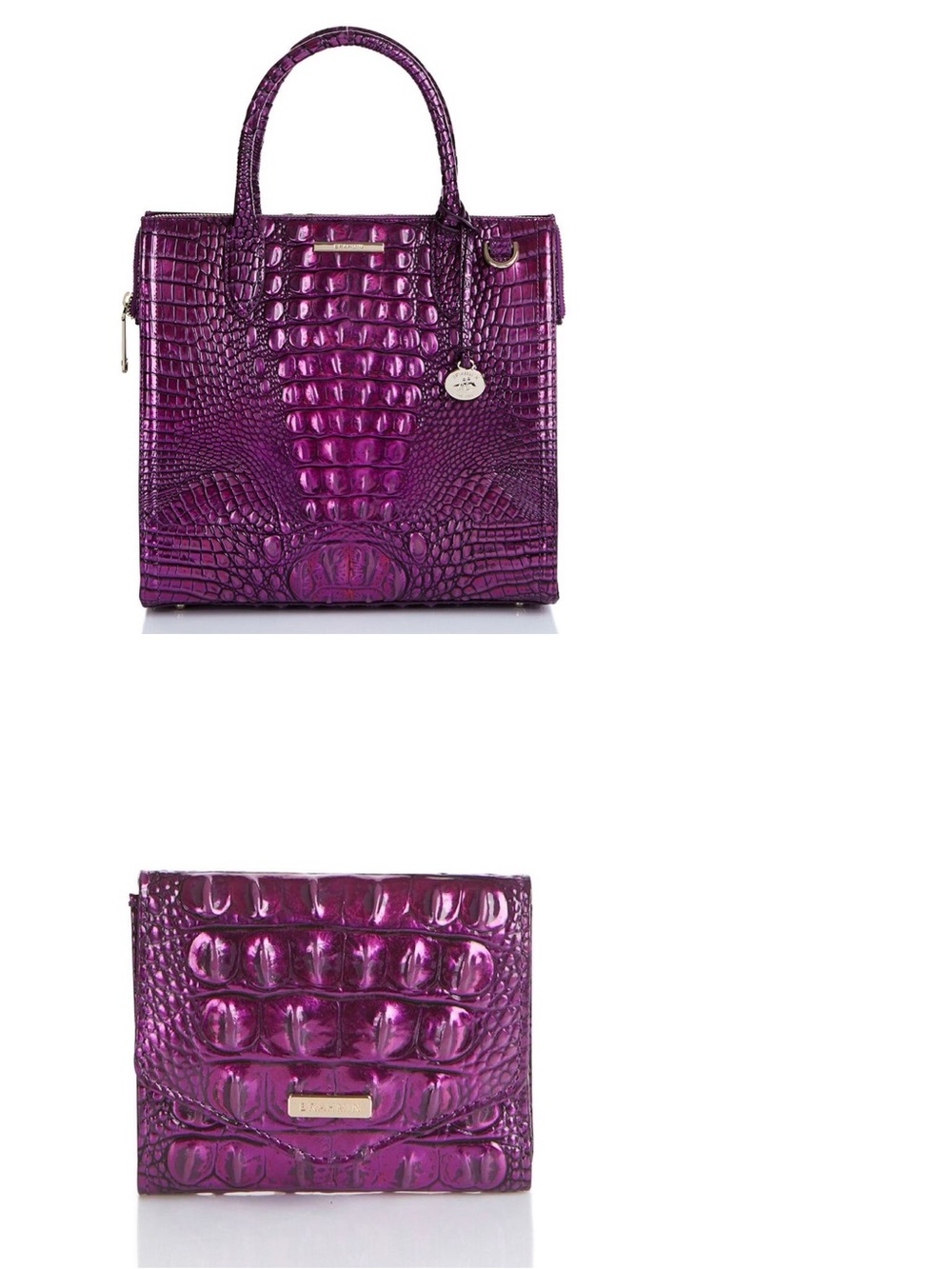 Brahmin Caroline and Small Veronica Set in Purple Potion